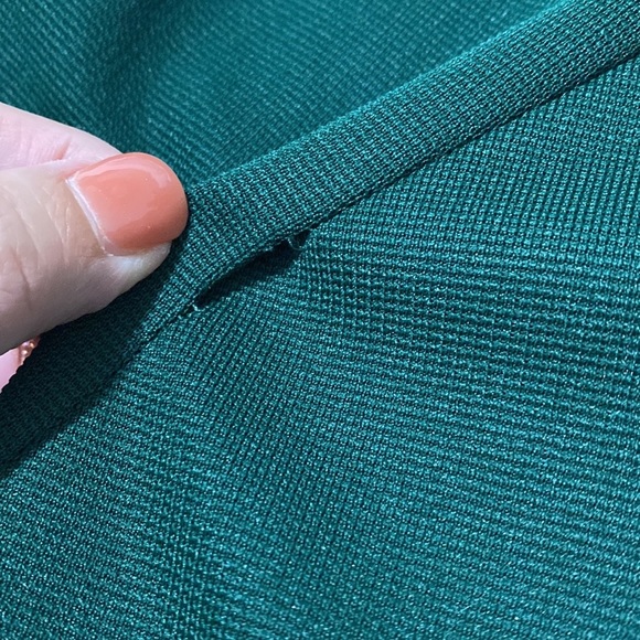 Vintage 70s Union Label Turtleneck Stripe Ribbed Knit Holiday Maxi Hostess Dress - Picture 10 of 12